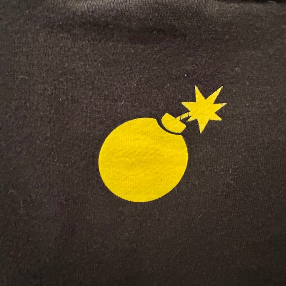 The Hundreds Hoodie Black Yellow Graffiti Bomb Pullover Mens Sweatshirt - Picture 5 of 12